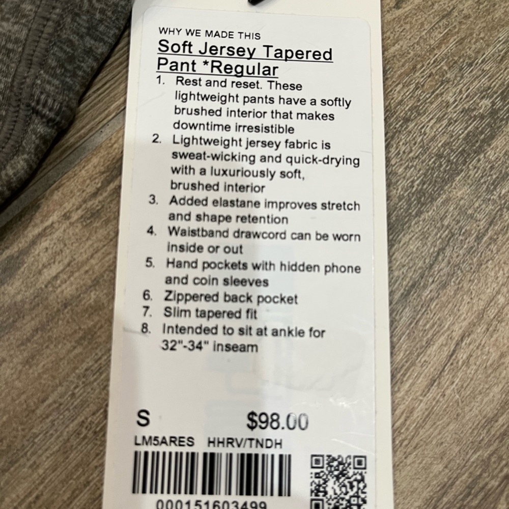 Lululemon Men’s “Soft Jersey” Tapered Jogger Pant (S) Olive Green - Picture 3 of 14